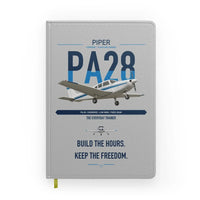 Thumbnail for Piper PA-28 Cherokee design on light gray notebook