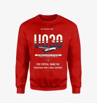 Thumbnail for Airbus U030 Flexrotor design on red sweatshirt