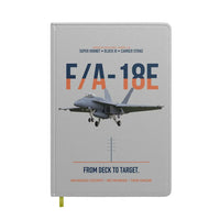Thumbnail for F-A-18E Super Hornet Block III From Deck To Target design on light gray notebook