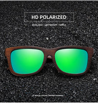 Thumbnail for Retro Polarized Wooden Frame Sunglasses - view 8