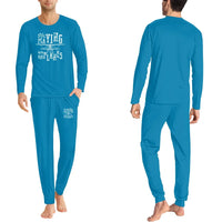 Thumbnail for Still Playing With Airplanes men pajamas - Light Blue