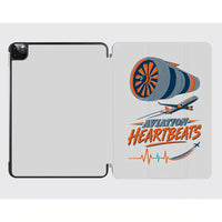 Thumbnail for Aviation Heartbeats V2 design on light gray ipad tablet case