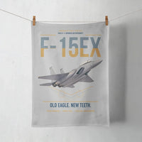 Thumbnail for F-15EX Eagle II design on light gray towel