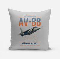 Thumbnail for AV-8B Harrier II design on light gray pillow