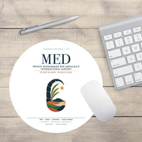 Thumbnail for Prince Mohammad Bin Abdulaziz International Airport (MED) design on white round mouse pad