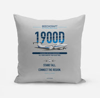 Thumbnail for Beechcraft 1900D design on light gray pillow