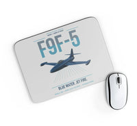 Thumbnail for F9F-5 Panther design on light gray rectangle mouse pad