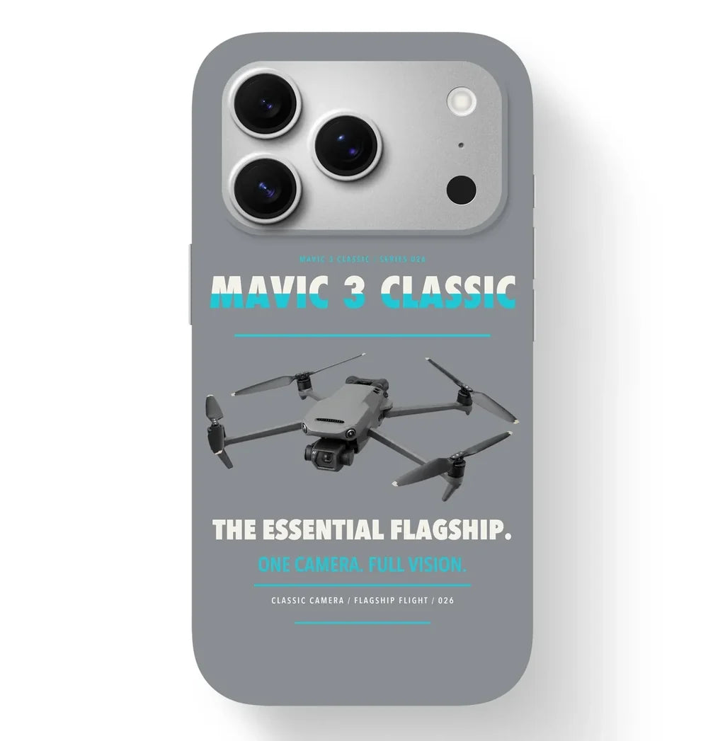DJI Mavic 3 Classic Case design on gray iphone case