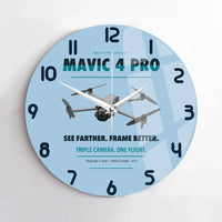 Thumbnail for DJI Mavic 4 Pro design on light blue no frame wall clock