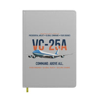 Thumbnail for VC-25A Air Force One Presidential Airlift design on light gray notebook