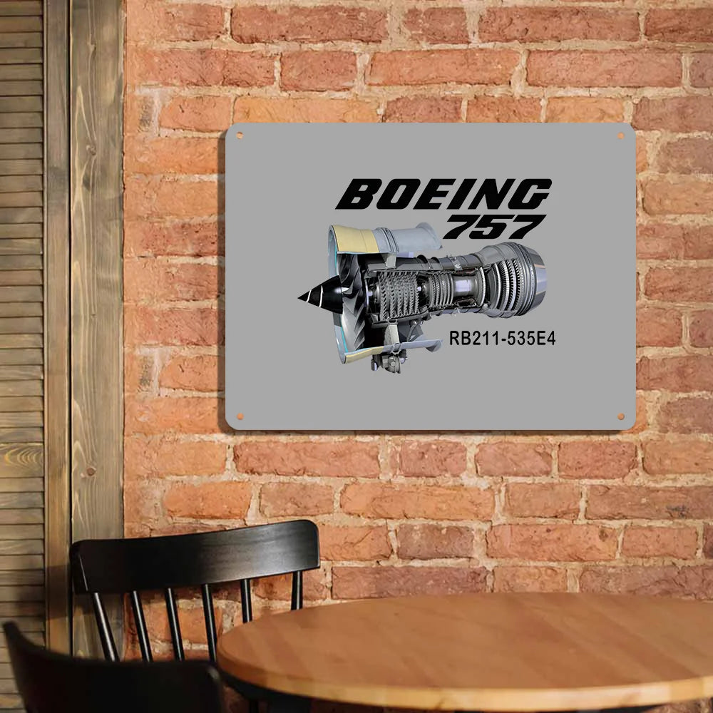 Boeing 757 Metal Sign - view 6