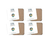 Thumbnail for Treasure Coast International Airport (FPR) design on white 4 pieces set coaster