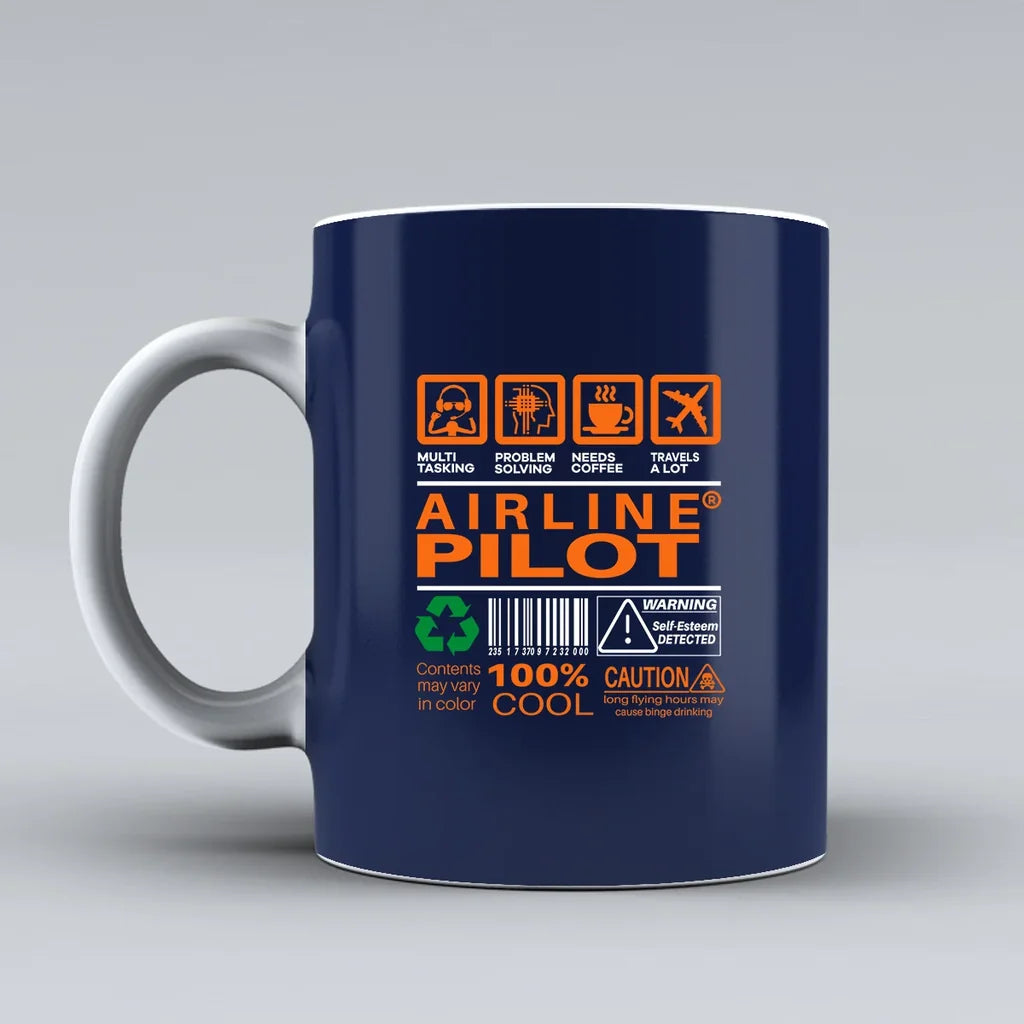 Customisable Airline Pilot Label Mug - view 6
