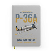 Thumbnail for P-36A Hawk design on light gray notebook