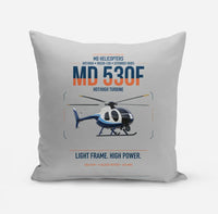 Thumbnail for MD Helicopters MD 530F design on light gray pillow