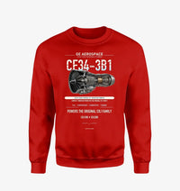 Thumbnail for CF34-3B1 design on red sweatshirt