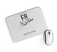 Thumbnail for Gloster Meteor F8 design on light gray rectangle mouse pad