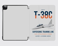 Thumbnail for T-38C Talon design on light gray ipad tablet case