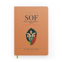Thumbnail for Vasil Levski Airport – Sofia (SOF) design on orange notebook