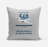 Thumbnail for Cessna Citation 560 - Citation V design on light gray pillow