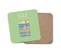 Thumbnail for Avram Iancu Cluj International Airport CLJ Coaster 1-Piece - Light Green