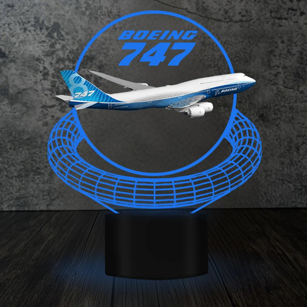 Customisable Boeing 747 3D Lamp - view 6