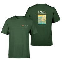 Thumbnail for Dalaman Airport (DLM) design printed on dark green double-side t-shirt