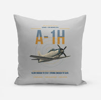 Thumbnail for A-1H Skyraider design on light gray pillow