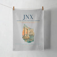 Thumbnail for Naxos Island National Airport (JNX) design on light gray towel