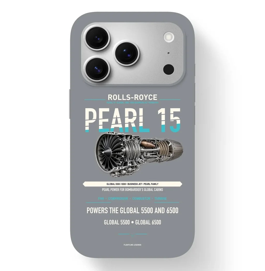 PEARL 15 Case design on gray iphone case