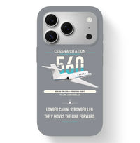 Thumbnail for Cessna Citation 560 - Citation V design on gray magsafe iphone case, for iPhone 17 Pro