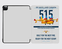 Thumbnail for De Havilland Canadair 515 design on light gray ipad tablet case