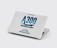 Thumbnail for Airbus A300-600F design on light gray MacBook case