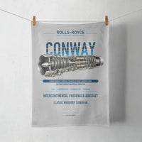 Thumbnail for CONWAY design on light gray towel