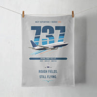 Thumbnail for Boeing 737-200 design on light gray towel
