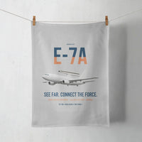 Thumbnail for E-7A Wedgetail design on light gray towel