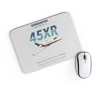 Thumbnail for Bombardier Learjet 45XR design on light gray rectangle mouse pad