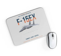Thumbnail for F-15EX Eagle II Connect Carry Control design on light gray rectangle mouse pad