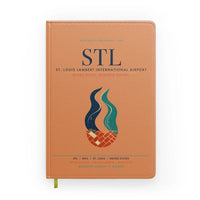 Thumbnail for St. Louis Lambert International Airport (STL) design on orange notebook
