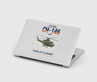 Thumbnail for Bell Canada CH-146 Griffon design on light gray MacBook case