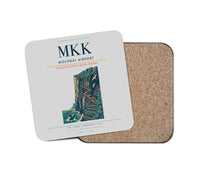 Thumbnail for Molokai Airport (MKK) design on light gray 1 piece coaster