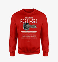Thumbnail for RB211-524 design on red sweatshirt