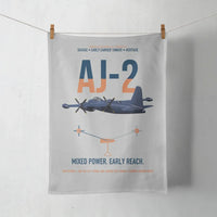 Thumbnail for AJ-2 Savage Tanker design on light gray towel