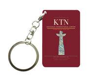 Thumbnail for Ketchikan International Airport (KTN) design on dark red key chain