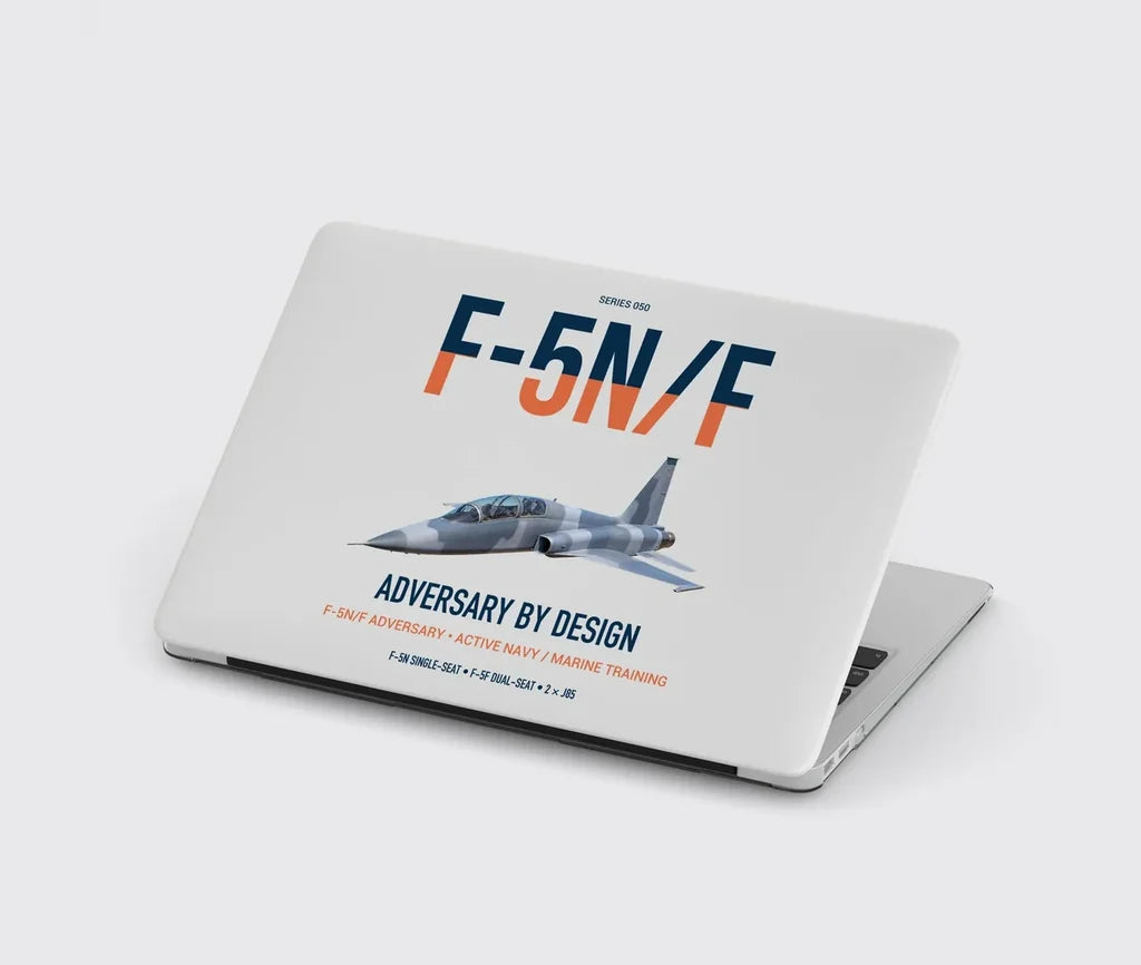 F-5N F Adversary design on light gray MacBook case