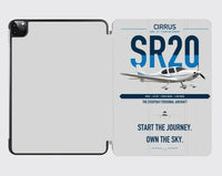 Thumbnail for Cirrus SR20 design on light gray ipad tablet case