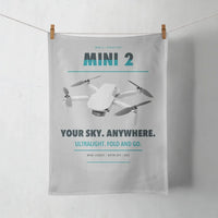 Thumbnail for DJI Mini 2 design on light gray towel
