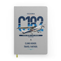Thumbnail for Cessna 182 Skylane design on light gray notebook