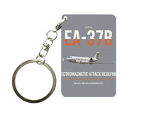 Thumbnail for EA-37B Compass Call design on gray designed key chain, double-side print