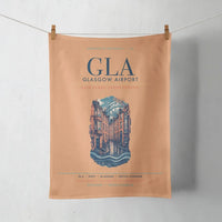 Thumbnail for Glasgow Airport (GLA) design on orange towel